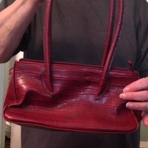 Retro burgundy purse - Picture 1 of 2